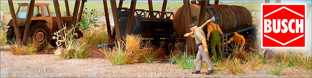 Busch Spur Z, N und TT Modellbahnzubehör